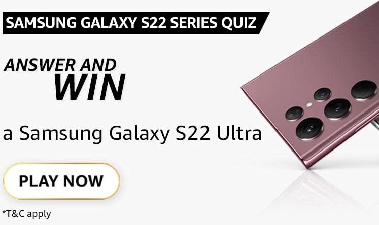 Amazon Samsung Galaxy S22 Series Quiz Answers: Win S22 Ultra 5G