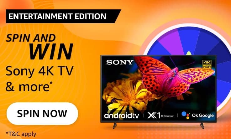 Amazon Entertainment Edition Quiz Answer Today Spin & Win: LG 4K TV