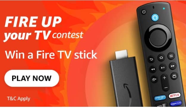 Amazon Fire up your TV Contest Quiz Answers: Win TV