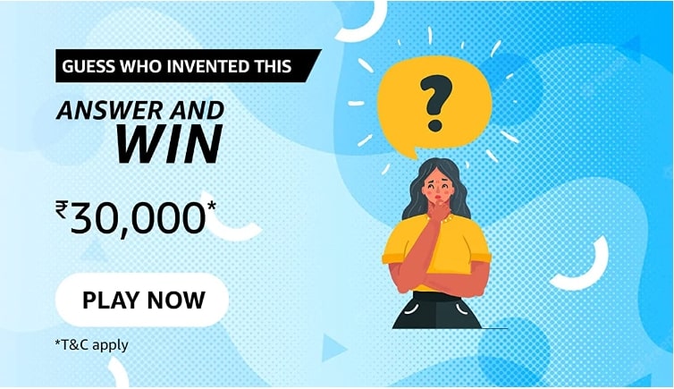 Amazon Guess the Inventor Quiz Answers: Win 30000