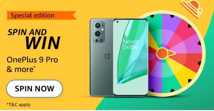 Amazon Special Edition Quiz Answers Spin and Win OnePlus 9 pro & more