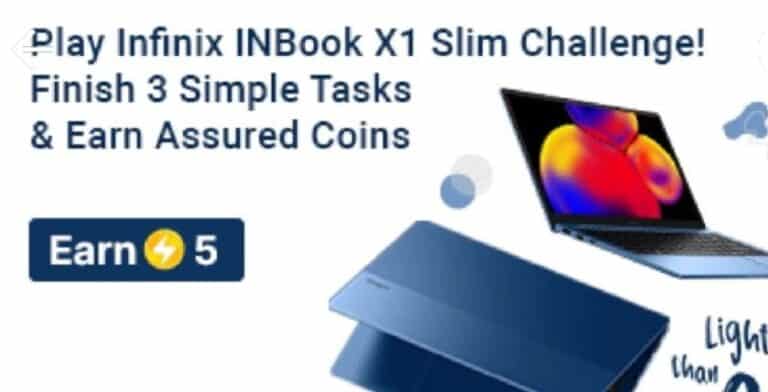 Flipkart Infinix X1 Slim Challenge and Win Free 5 Supercoin