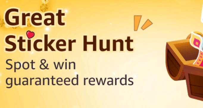 Amazon Great Sticker Hunt Contest Spot & Win Guaranteed Rewards