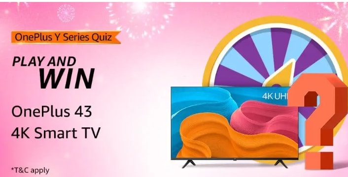 Amazon Oneplus TV Quiz Answers Win Android LED TV