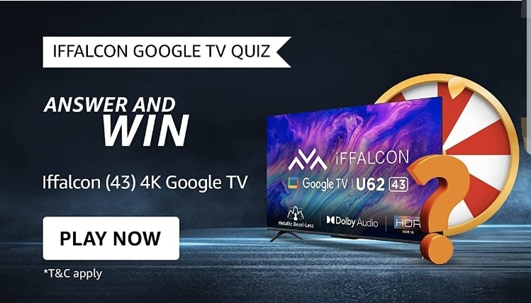 Amazon Iffalcon Google TV series Quiz Answers Win Google TV