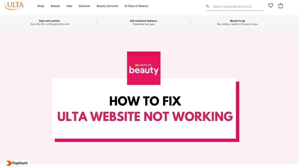 Ulta Website Not Working Today Fix Now TOPHUNT