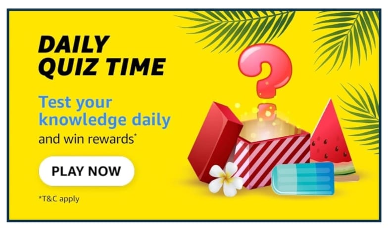 amazon daily quiz