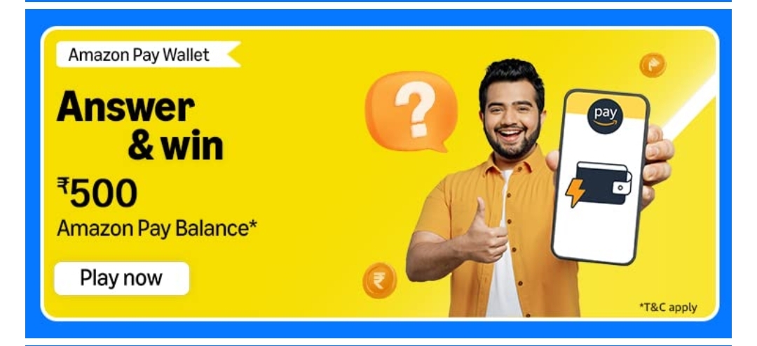 Amazon Pay Balance Quiz Answers Today Win Rs. 500 1 Amazon Pay Balance Quiz