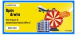 Amazon Pay Travel & Entertainment offers Quiz Answers Spin and Win Rewards